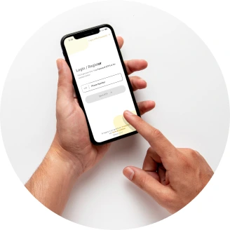 An illustration highlighting the FiatPe Instant QR sign-up process, featuring a simple digital form, a checkmark, and welcoming graphics to emphasize easy, user-friendly registration for merchants to start accepting digital payments instantly with FiatPe.