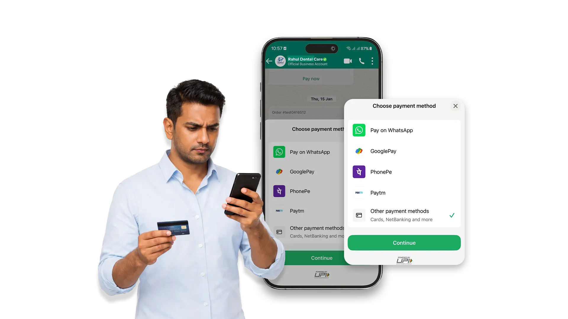 A clean visual representation of the FiatPe Instant QR payment system featuring a smartphone scanning a QR code for quick, secure, and seamless UPI transactions, highlighting FiatPe's user-friendly interface for instant digital payments.